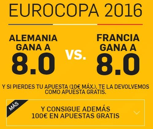 supercuota betfair Alemania-Francia