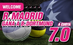 supercuota wanabet Champions League Real Madrid cuota 7