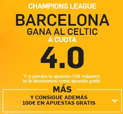 supercuota betfair Champions Barcelona
