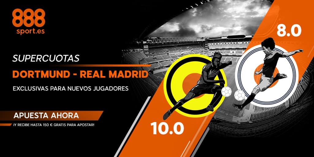 supercuota champions 888sport Borussia - Real Madrid