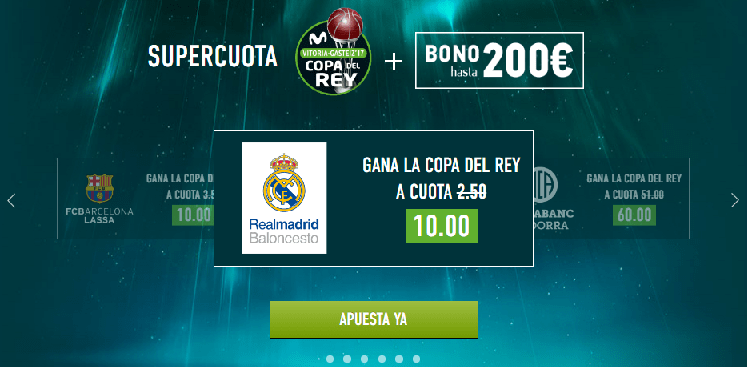 Supercuota Copa del Rey Basket Sportium