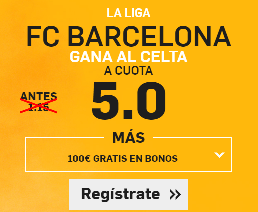 Supercuota Betfair Barcelona Celta