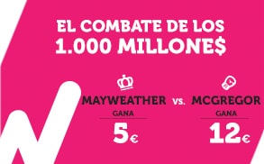 Wanabet Mayweather gana a cuota 5 vs McGregor gana a cuota 12