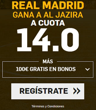 Supercuota Betfair Real Madrid - Al Jazira