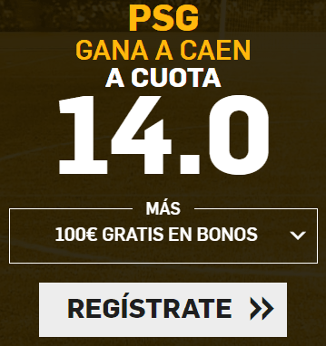 Supercuotas Betfair PSG gana a Caen