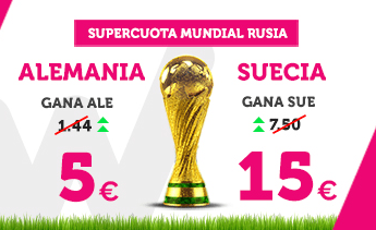 Supercuota Wanabet Mundial Alemania - Suecia