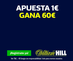 Supercuota William Hill La Liga : Atlético de Madrid - Real Madrid. Joao Féliz marca a cuota 60 , Benzema marca a cuota 60.