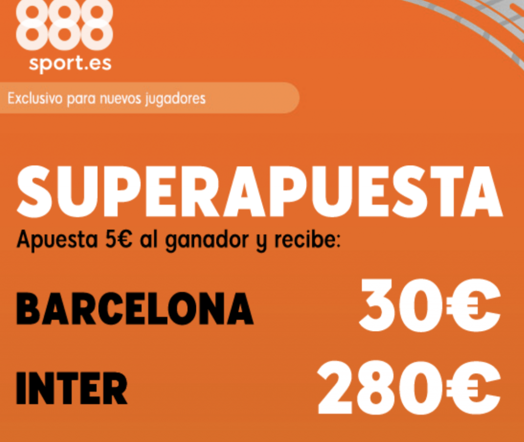 Superapuesta 888sport Champions League : Barcelona - Inter.