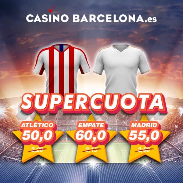 Supercuota Derbi Madrileño : Atlético de Madrid - Real Madrid.