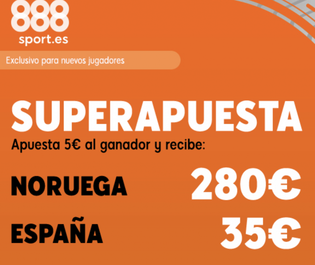 Superapuesta 888sport Euro 2020 : Noruega - España.