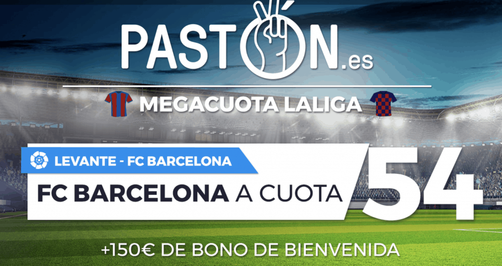 Supercuota Pastón Barcelona gana al Levante a cuota 54.