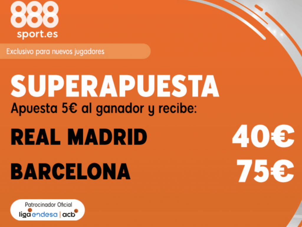 Superapuesta 888sport Euroliga Real Madrid - FC Barcelona.