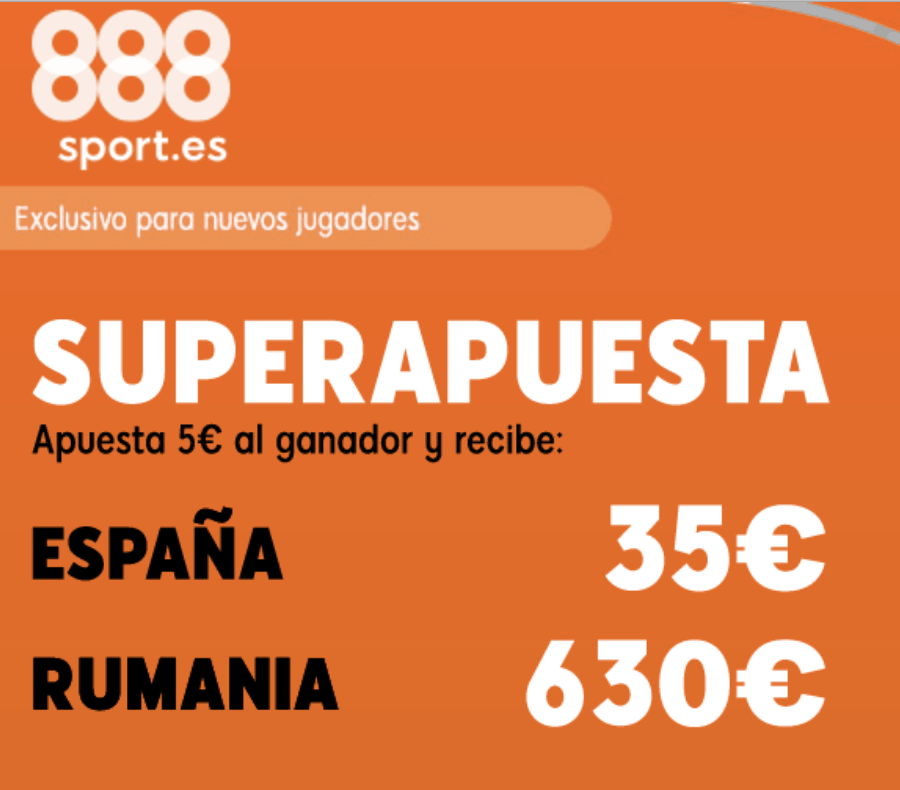 Superapuesta 888sport España - Rumanía.