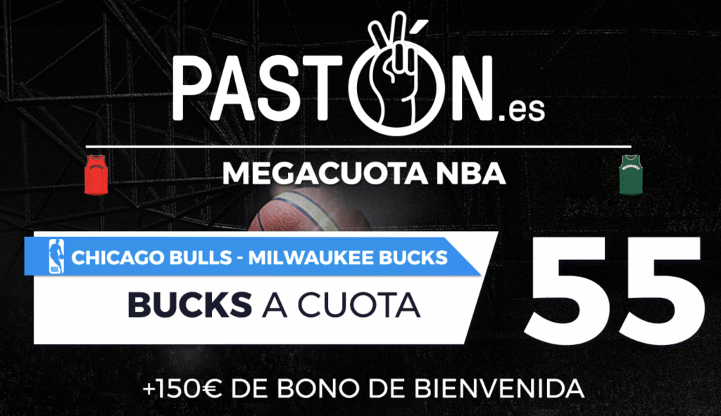 Supercuota pastón NBA Milwaukee Bucks ganan a los Chicago Bulls a cuota 55.