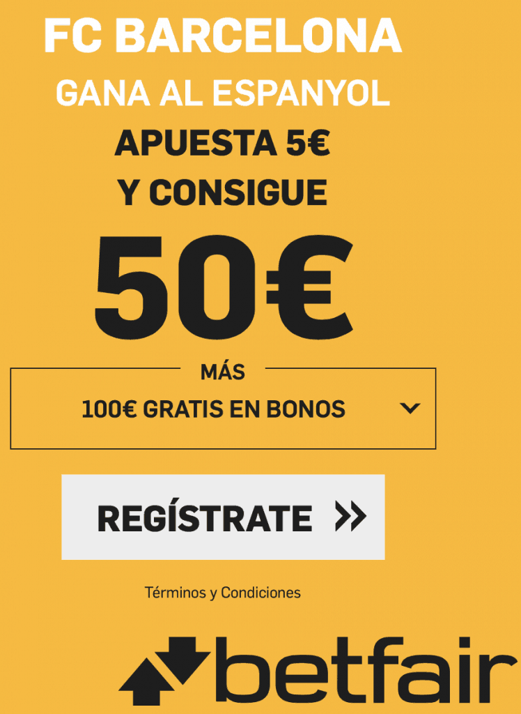 Supercuota betfair Espanyol - Fc Barcelona