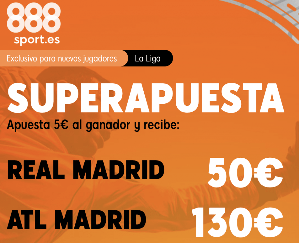 Supercuota 888sport Real Madrid - Atlético de Madrid