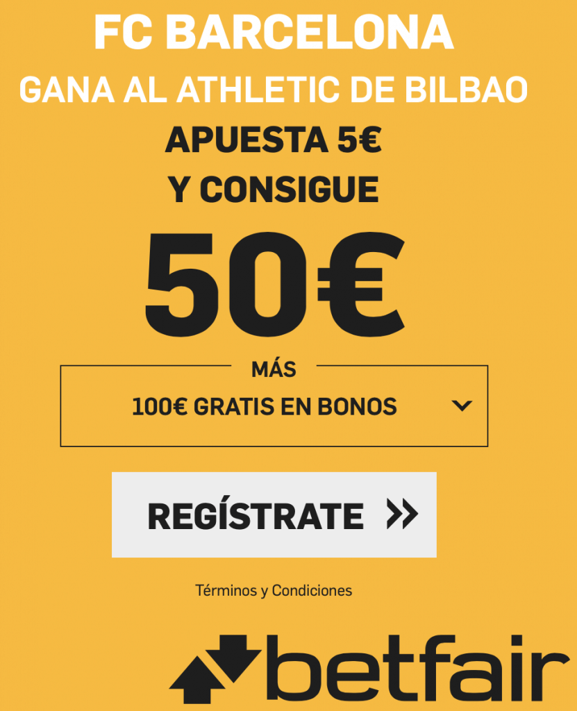 Supercuota betfair Copa del Rey : Athletic - FC Barcelona