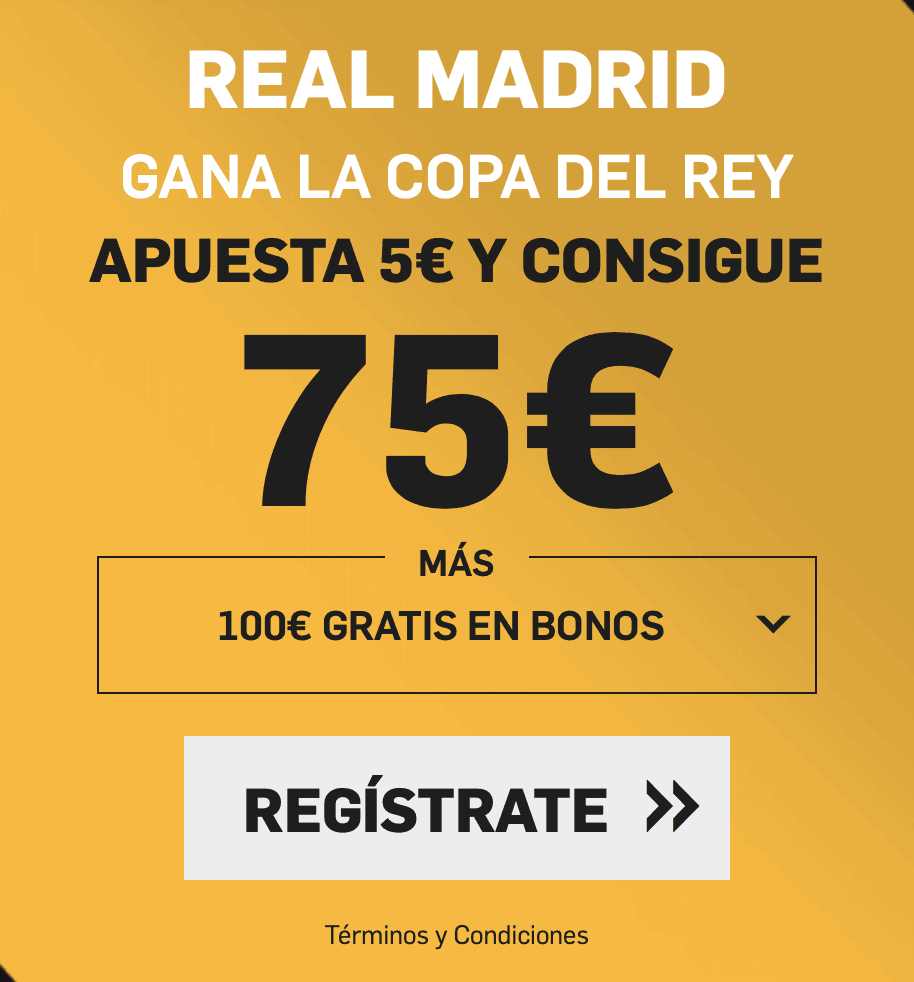 Supercuota betfair Copa del Rey Baloncesto Real Madrid gana a cuota 15