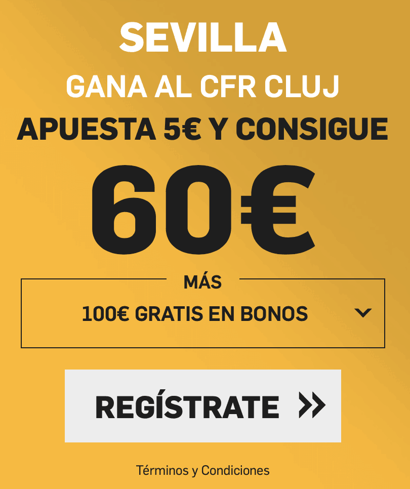 Supercuota betfair Europa League Cluj - Sevilla FC