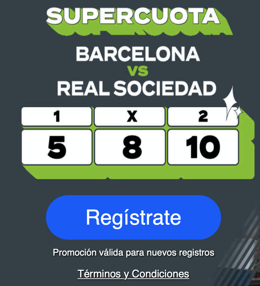 Supercuota Codere Liga : Fc Barcelona - Real Sociedad