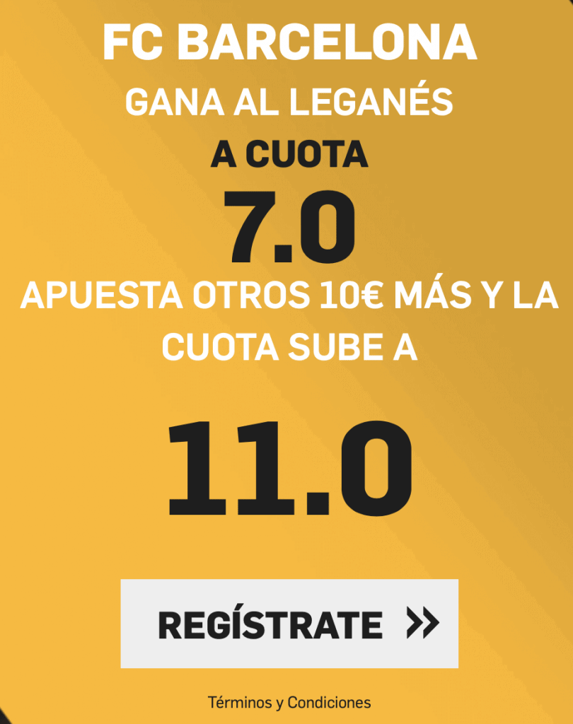 Supercuota betfair FC Barcelona - Leganés