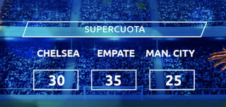 Supercuota Mondobets Chelsea - Manchester City