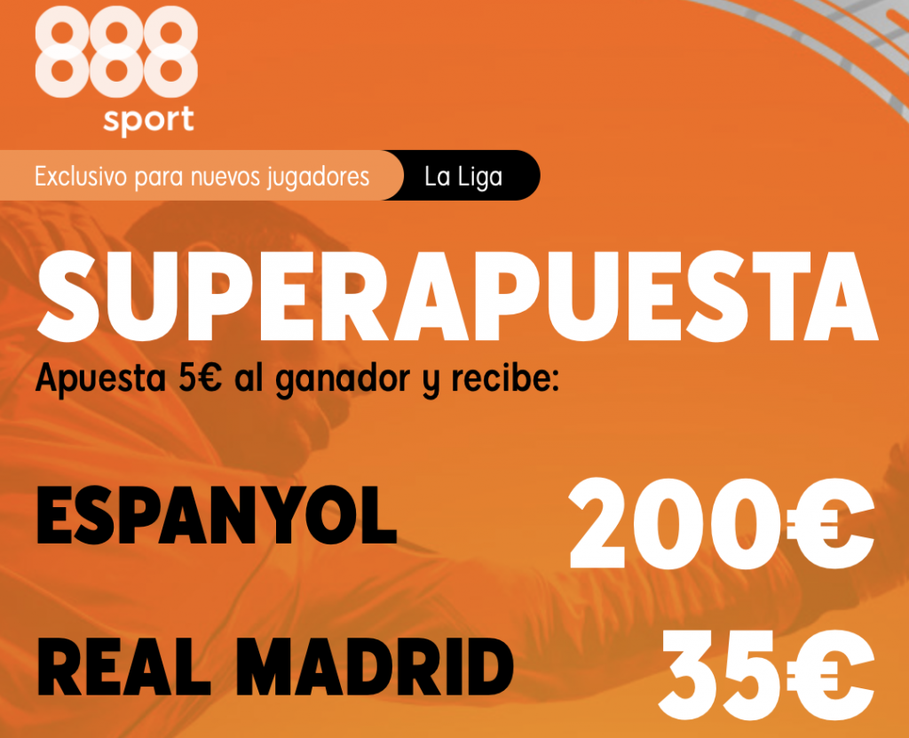 Supercuota 888sport Espanyol - Real Madrid