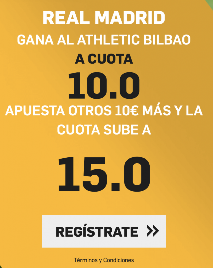 Supercuota betfair Athletic - Real Madrid