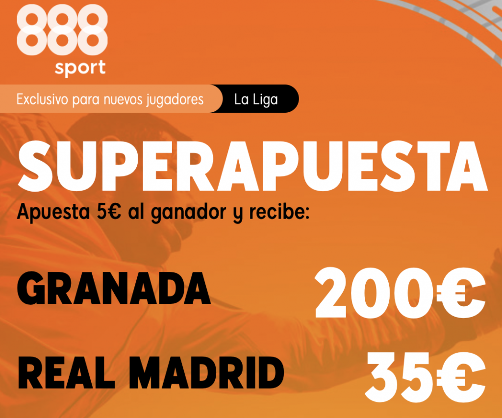 Supercuota 888sport Granada - Real Madrid