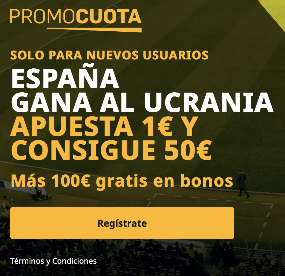 Supercuota betfair Nations League : España - Ucrania