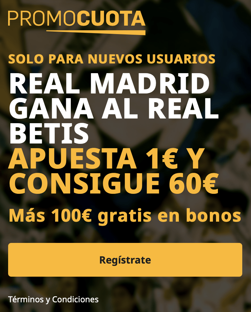 Supercuota betfair La Liga : Real Betis - Real Madrid