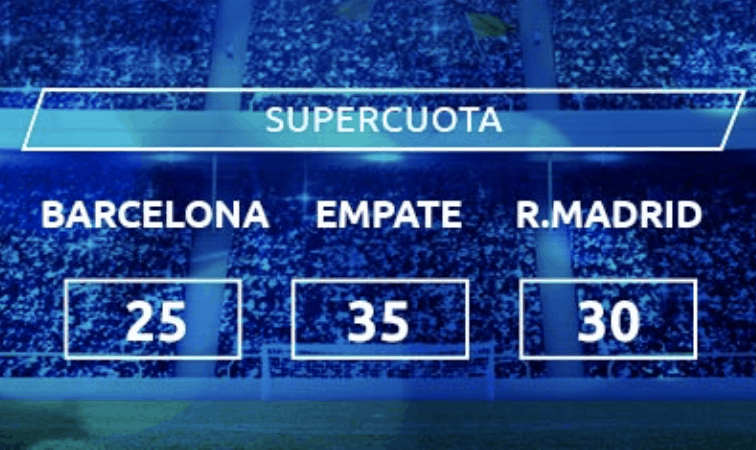 Supercuota Mondobets El Clásico : Fc Barcelona - Real Madrid .