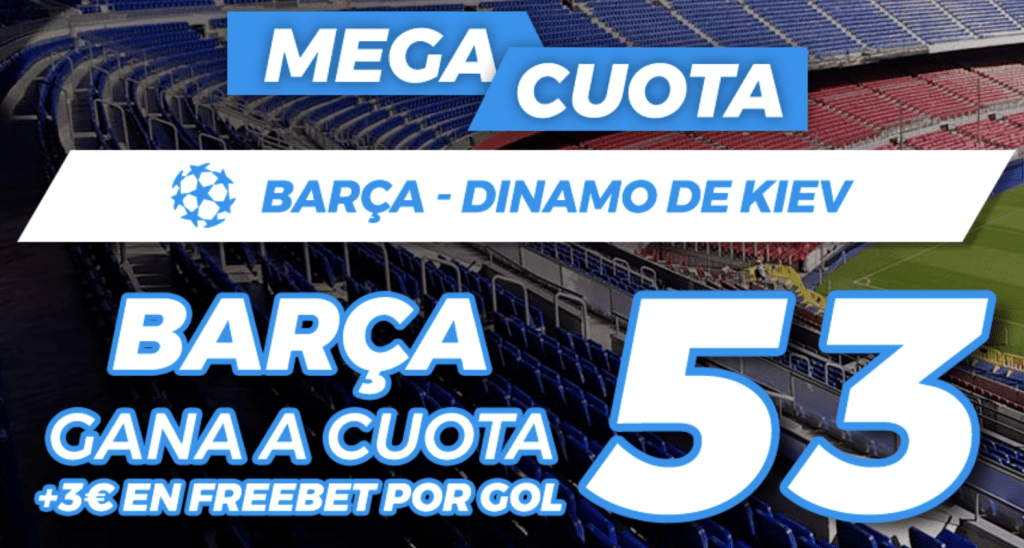 Supercuota Pastón Champions League : Fc Barcelona - Dinamo Kiev.