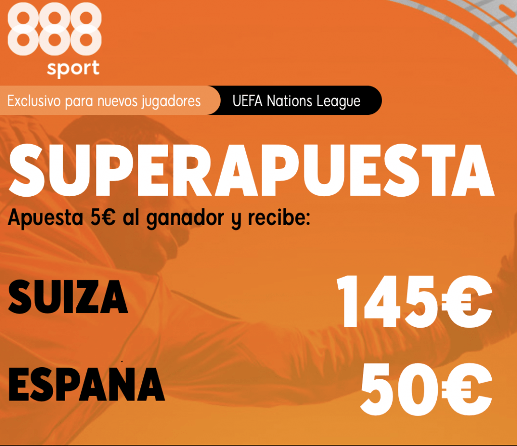Supercuota 888sport Nations League : Suiza - España