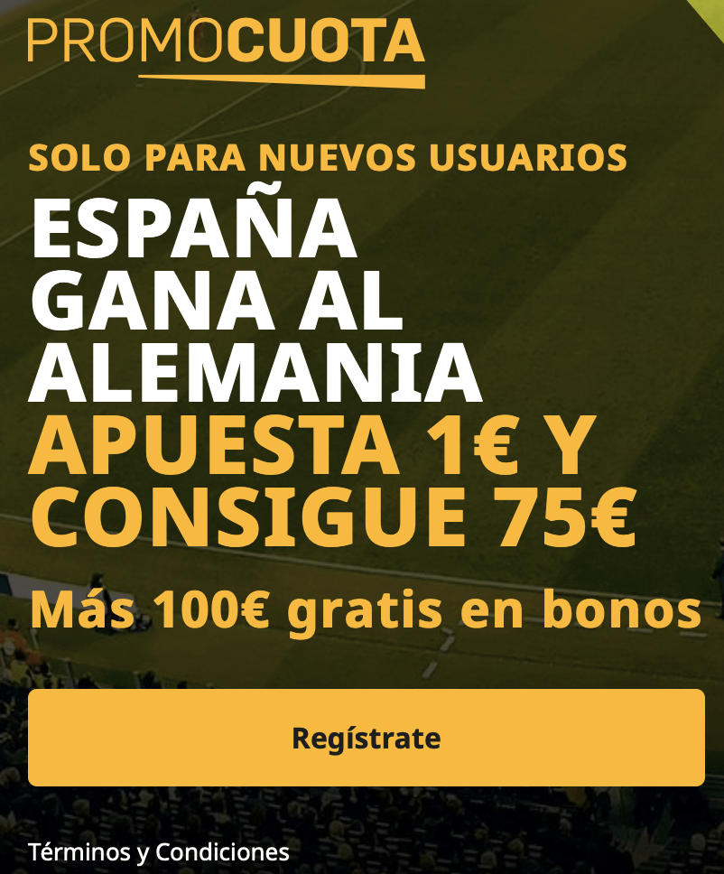 Supercuota betfair España - Alemania