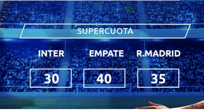 Supercuota Mondobets Champions League : Inter - Real Madrid