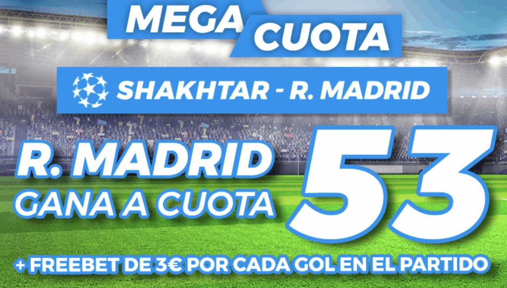 Supercuota Pastón Champions League : Shakthar Donestk - Real Madrid.