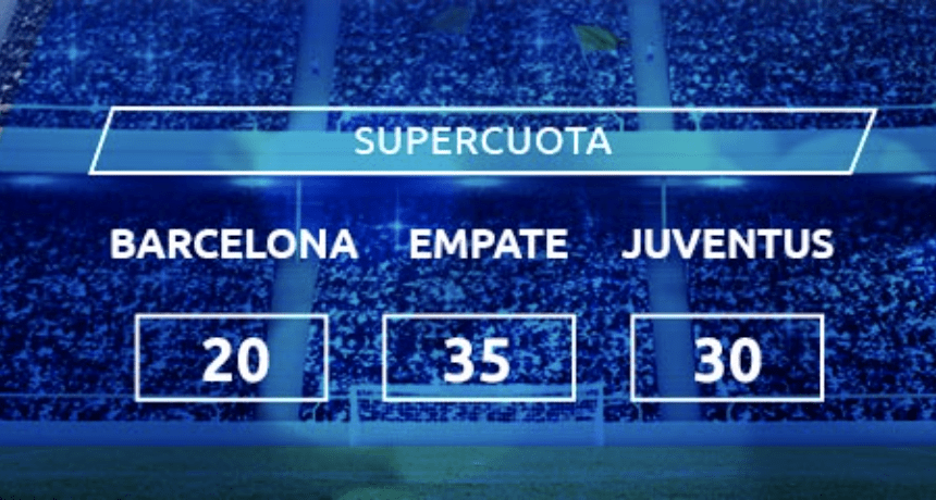 Supercuota Mondobets Champions League : Fc Barcelona - Juventus