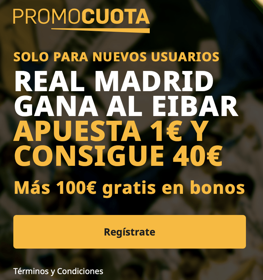 Supercuota betfair La Liga : Eibar - Real Madrid