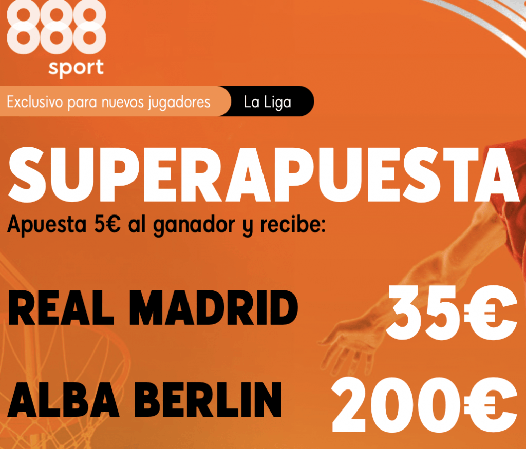 Supercuota 888sport Euroleague : Real Madrid - Alba de Berlín