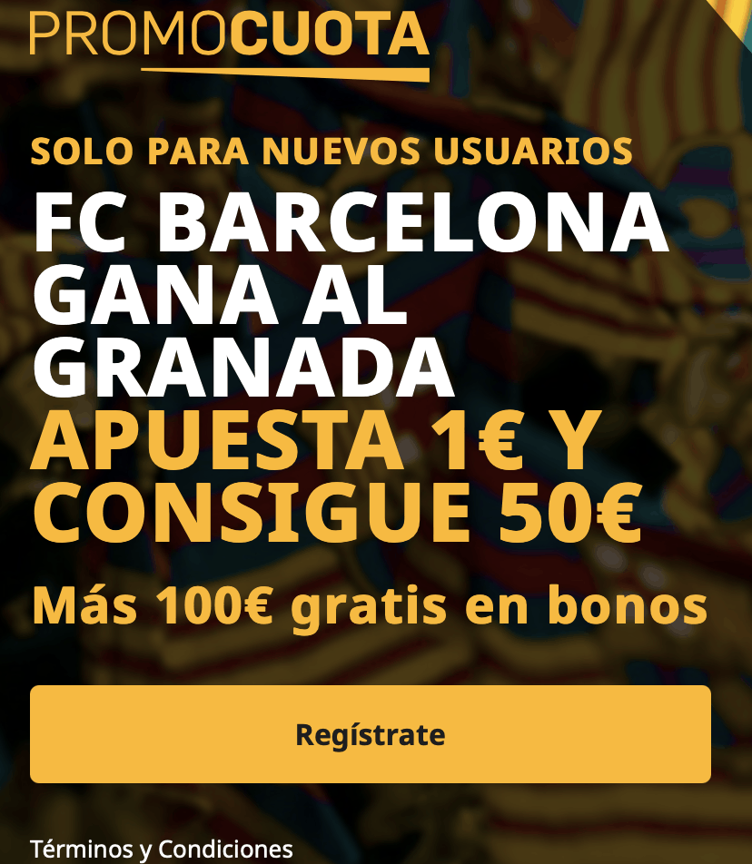 Supercuota betfair La Liga: Granada - Fc Barcelona.