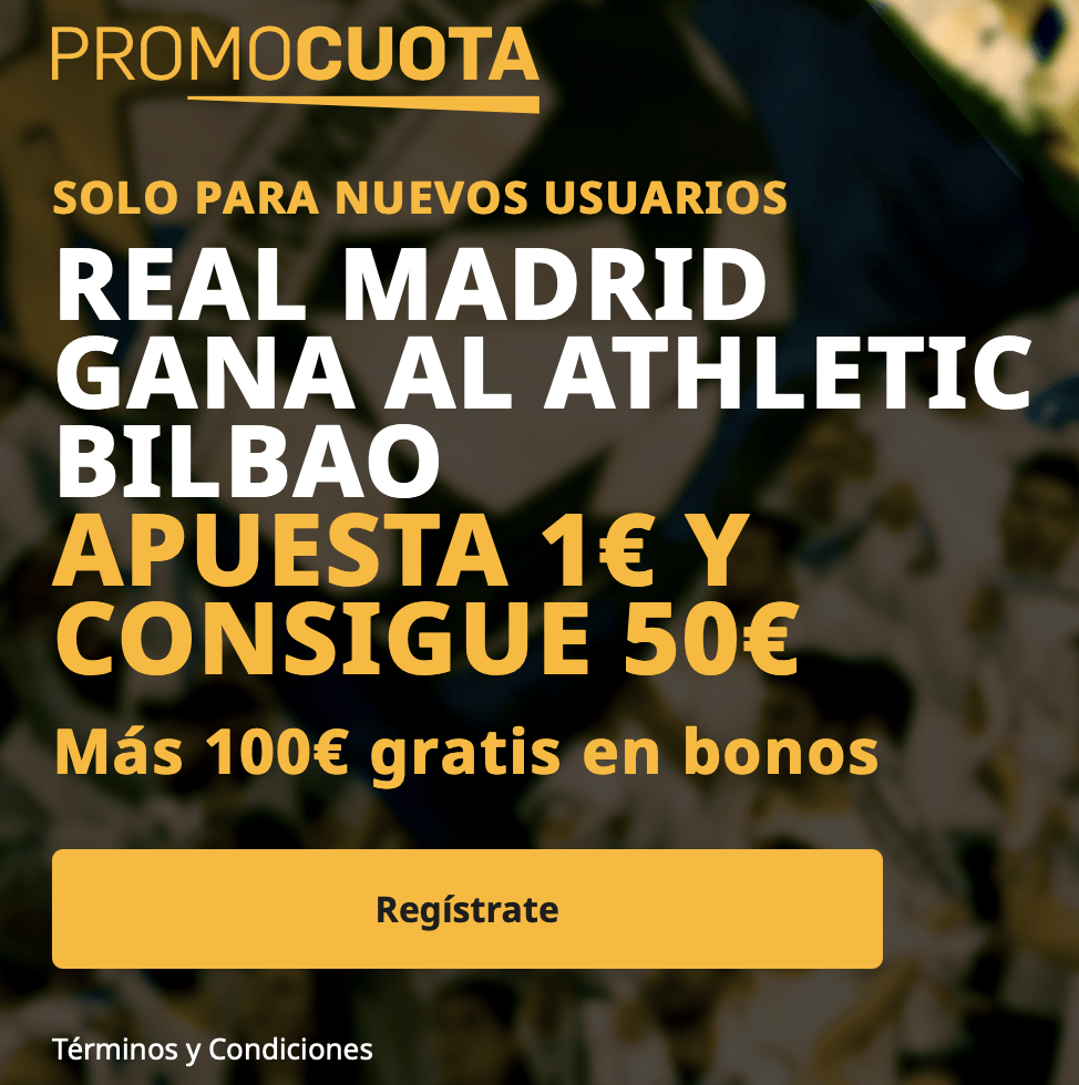 Supercuota betfair La Liga : Real Madrid - Athletic