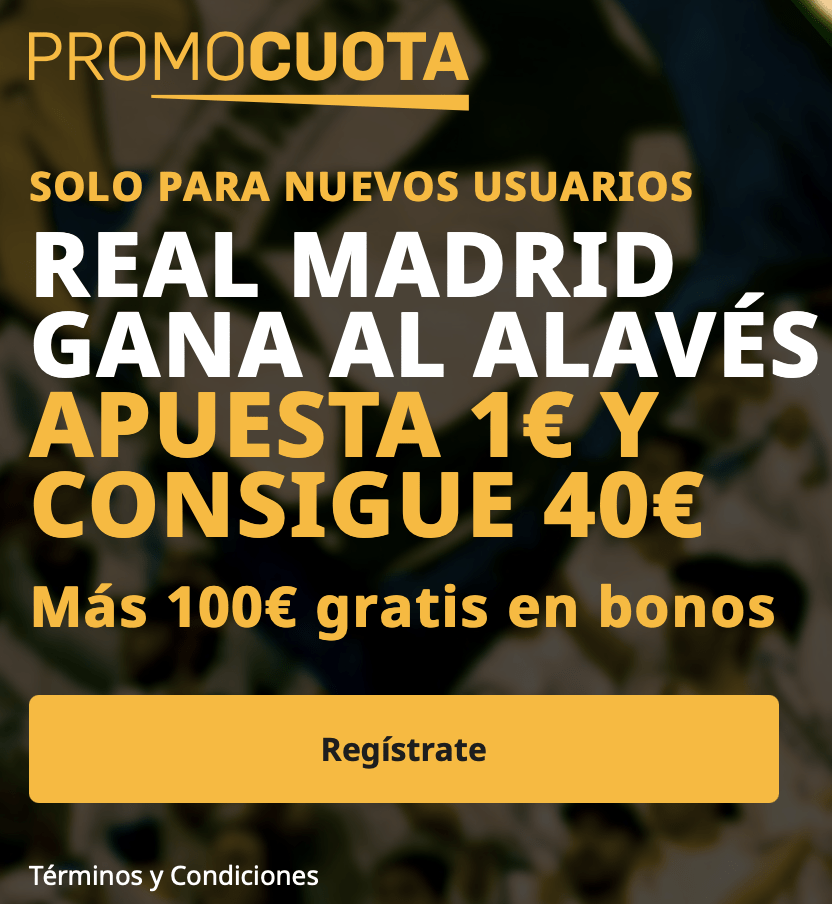 Supercuota betfair La Liga: Alavés - Real Madrid.