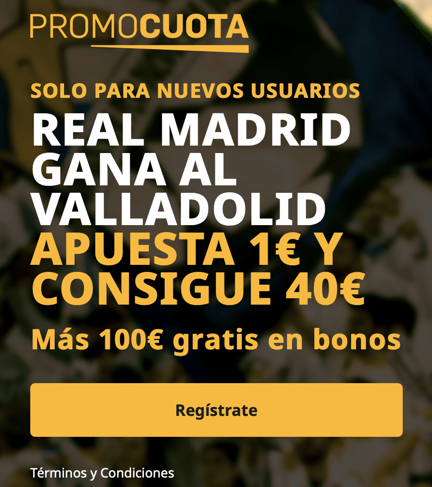 Supercuota betfair La Liga : Valladolid - Real Madrid