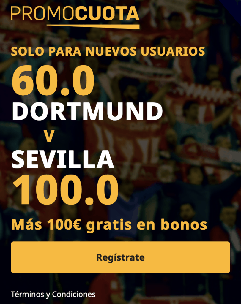 Supercuota betfair Champions League : Borussia Dortmund - Sevilla FC