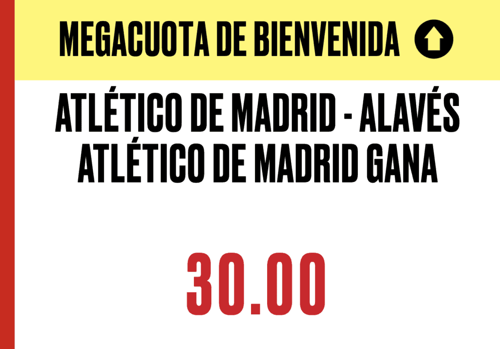 Supercuota Pokerstars La Liga : Atlético de Madrid - Alavés