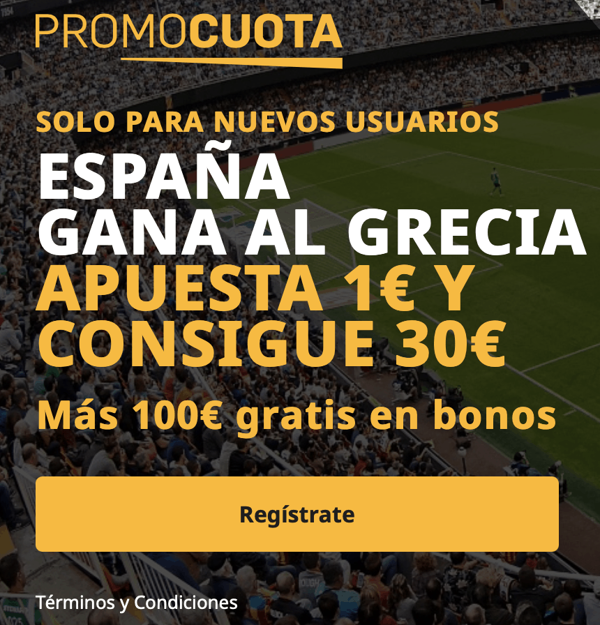 Supercuota betfair España - Grecia 