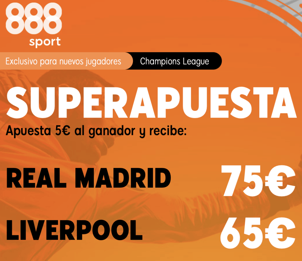 Supercuota 888sport Real Madrid - Liverpool