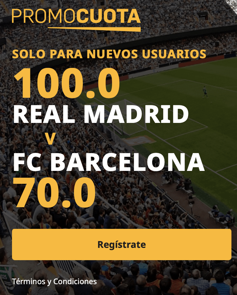 Supercuota betfair El Clásico : Real Madrid - Fc Barcelona