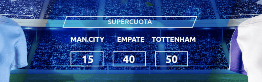 Supercuota Mondobets Liga: Manchester City - Tottenham